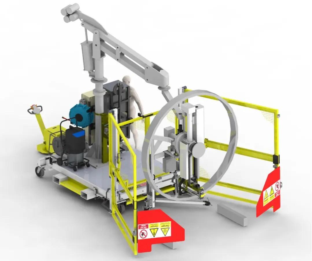 Máquina de Mandrilamento de Fan Track A521